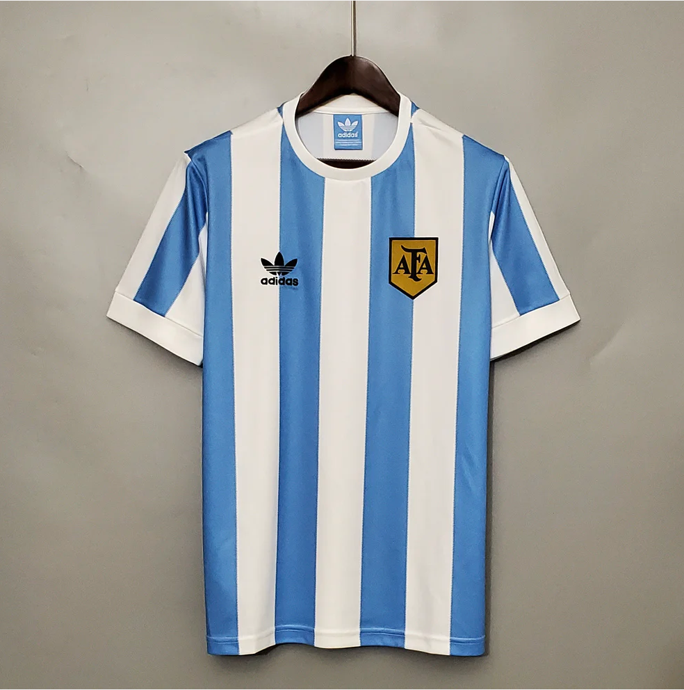 Maillot Argentine Domicile 1978 Vintage – Champion du Monde AFA