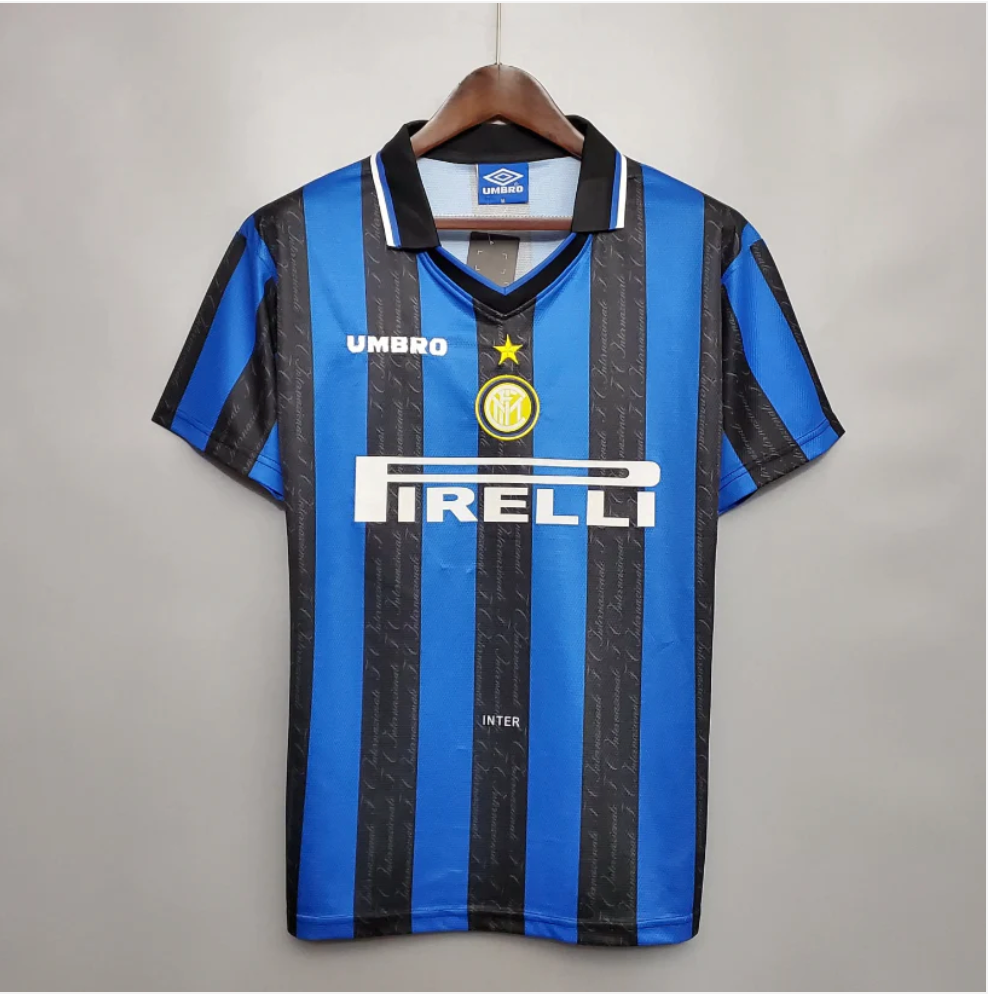 Maillot Inter Milan Domicile 1997/1998 Vintage – Ronaldo Umbro Pirelli