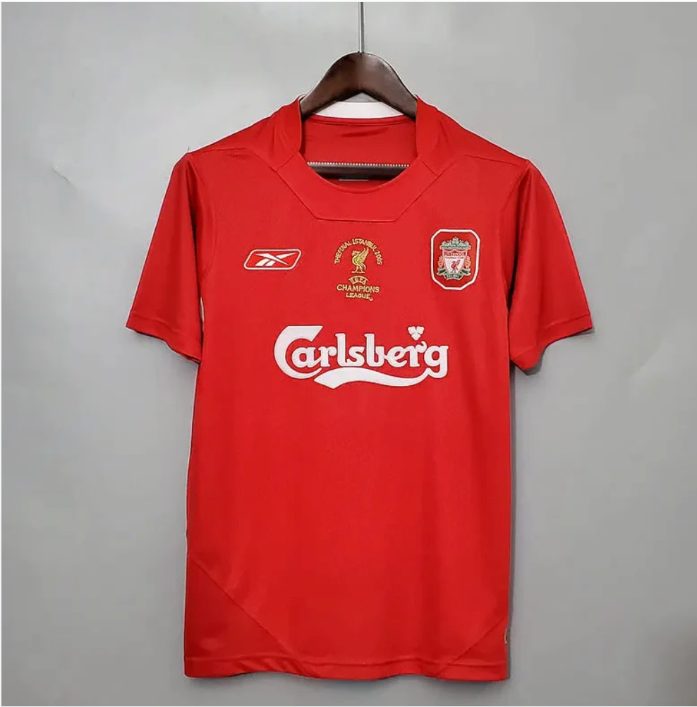 Maillot Liverpool Domicile 2004/2005 Vintage – Istanbul Carlsberg