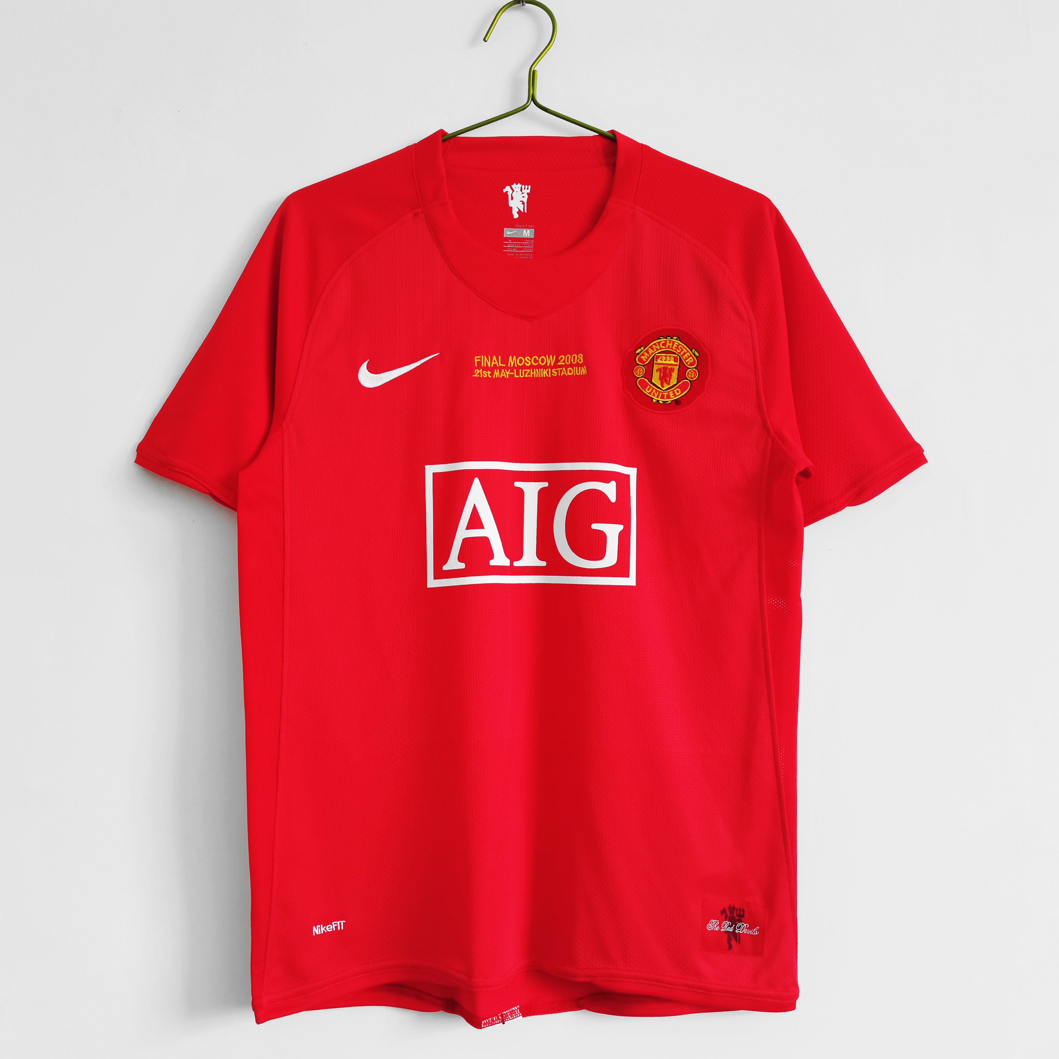 Maillot Vintage Rétro Manchester United 2007/08 – Domicile Finale LDC