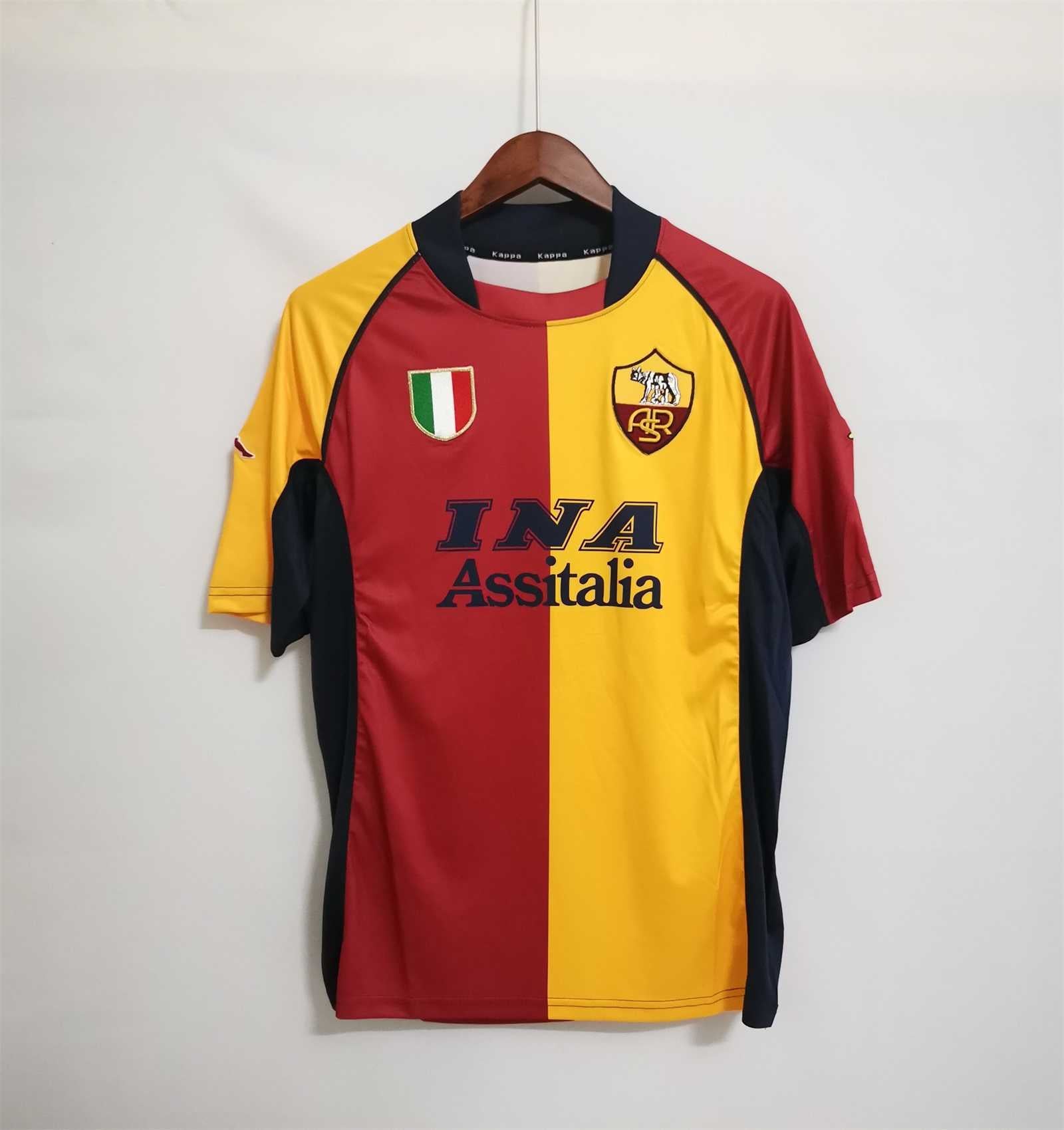 Maillot As Roma Vintage Domicile Rétro 01/02