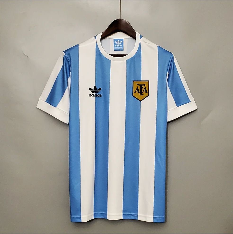 Maillot Argentine Vintage Domcile 1978