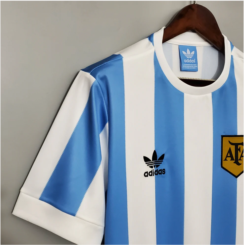 Maillot Argentine Vintage Domcile 1978