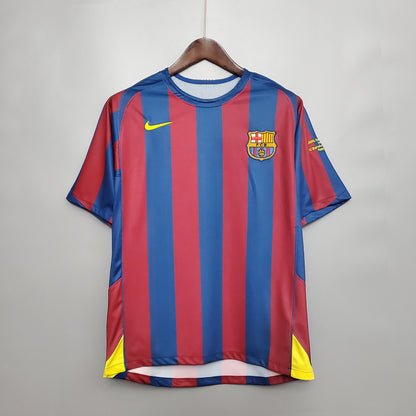 Maillot Vintage Rétro FC Barcelone 2005/06 – Domicile Blaugrana