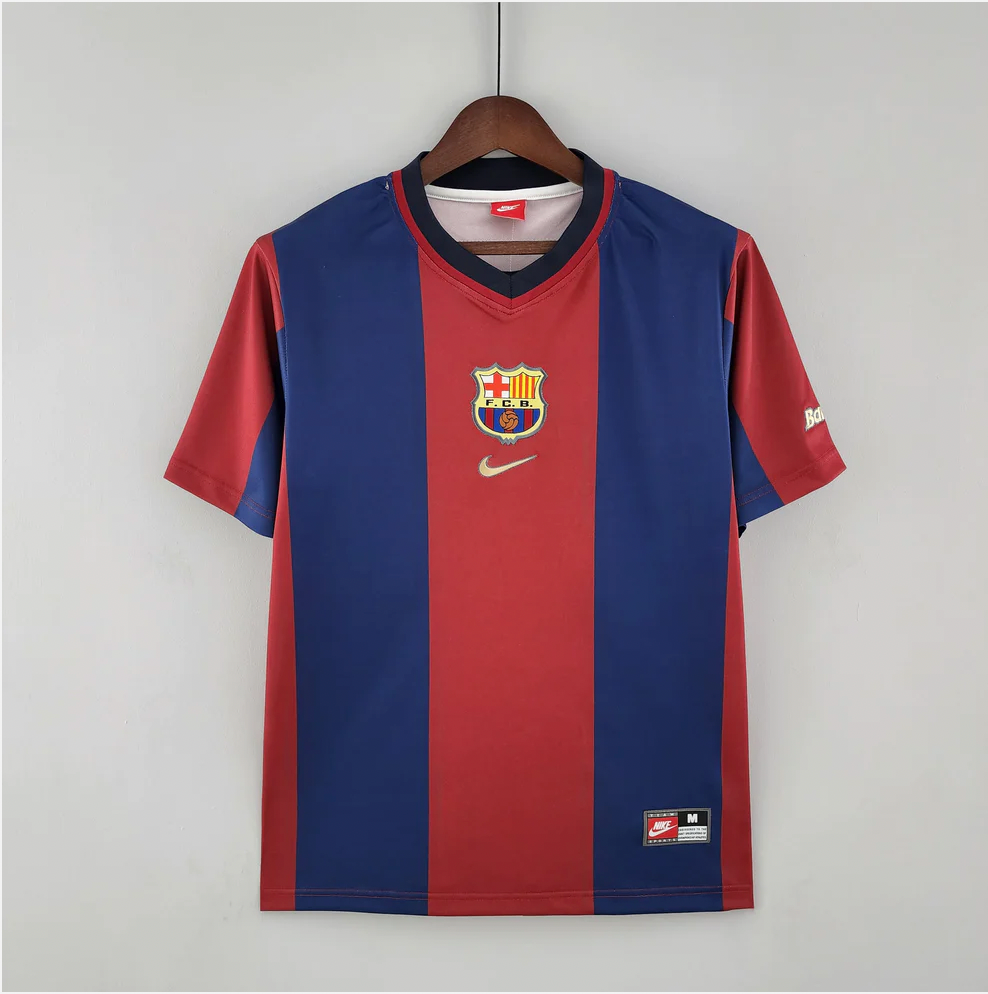 Maillot FC Barcelone Domicile 1998/1999 Vintage Football