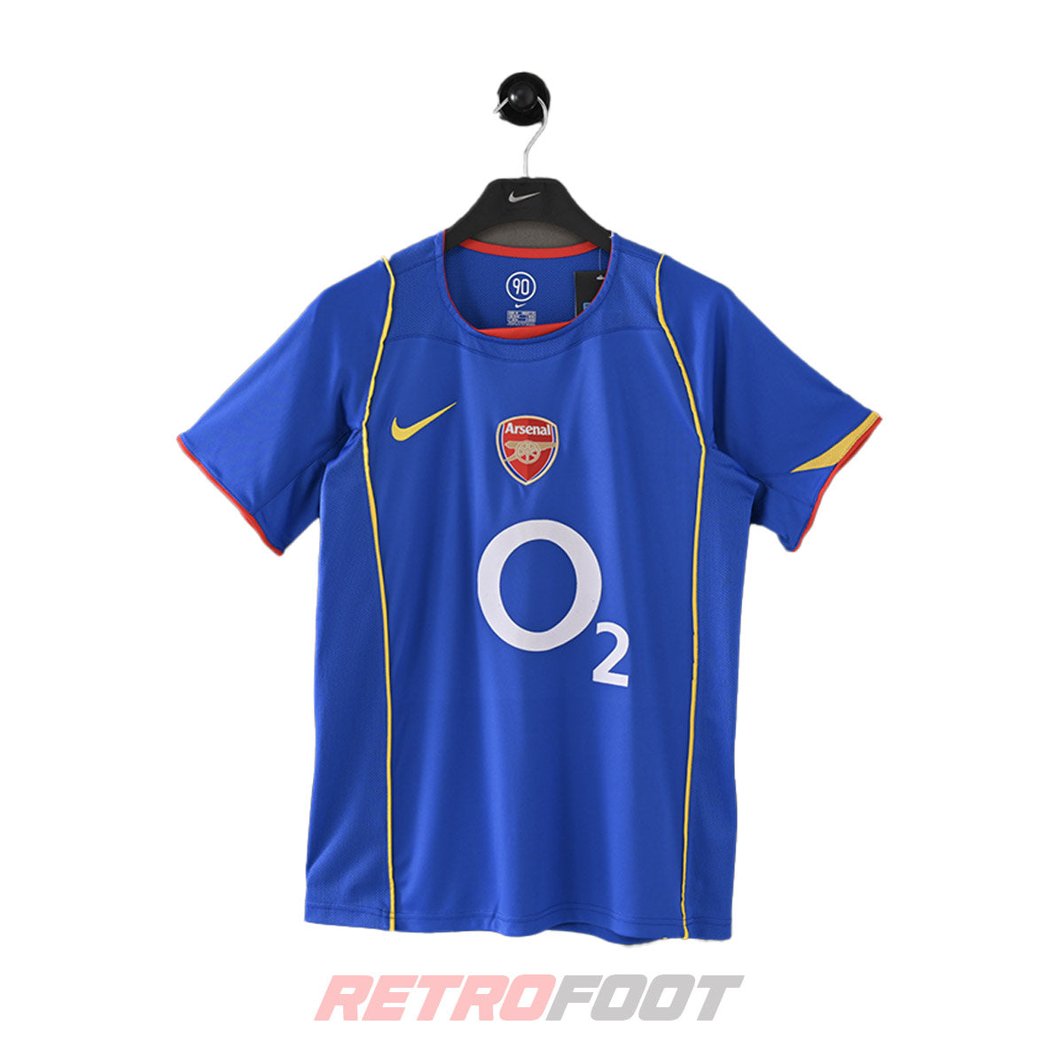 Maillot vintage Arsenal 2003/04 third bleu (face)