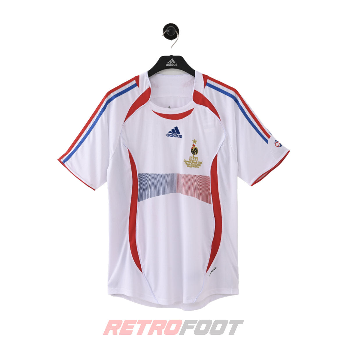 Maillot vintage France 2006 extérieur blanc (face)