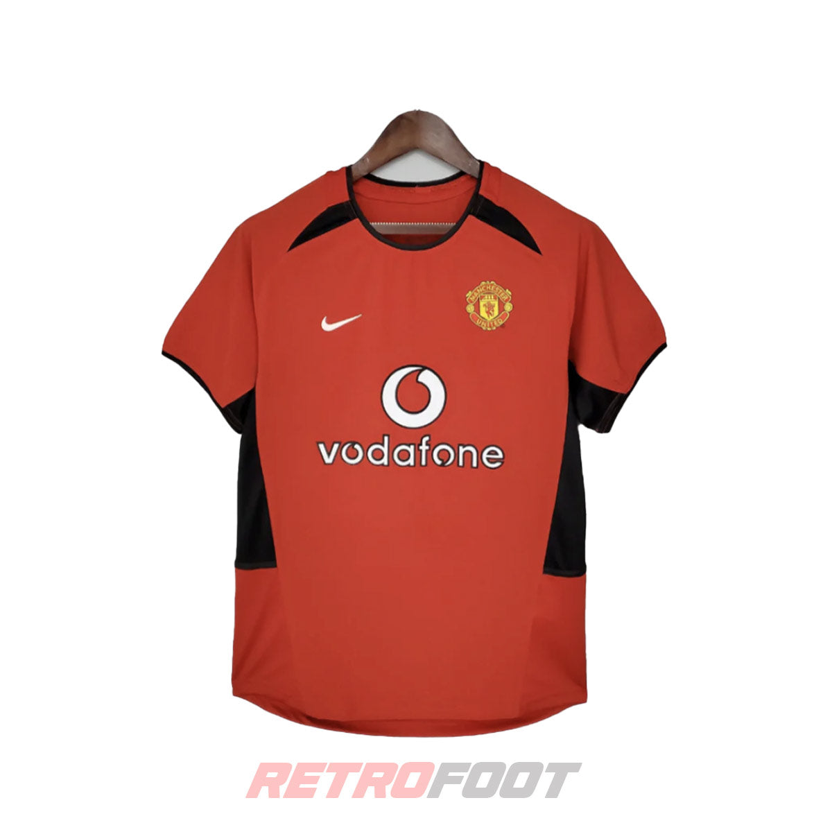 Maillot vintage Manchester United 2003/2004 domicile rouge (face)