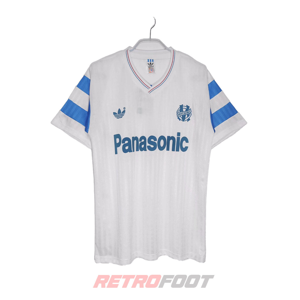 Maillot Vintage Rétro OM 1989/90 – Domicile Blanc | Collector
