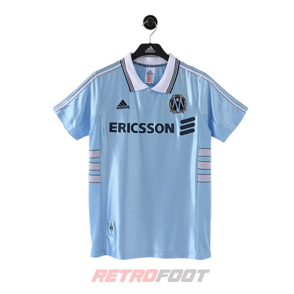Maillot vintage OM 1998/99 extérieur – Adidas Ericsson (face)
